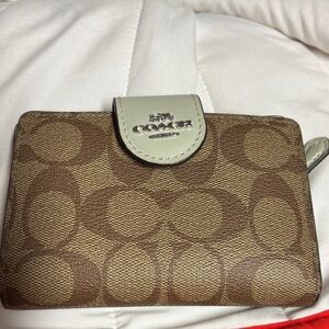Coach Brown and green Wallet
